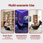 Artiss Floor Gaming Chair | 360° Swivel | 6-Position Recline