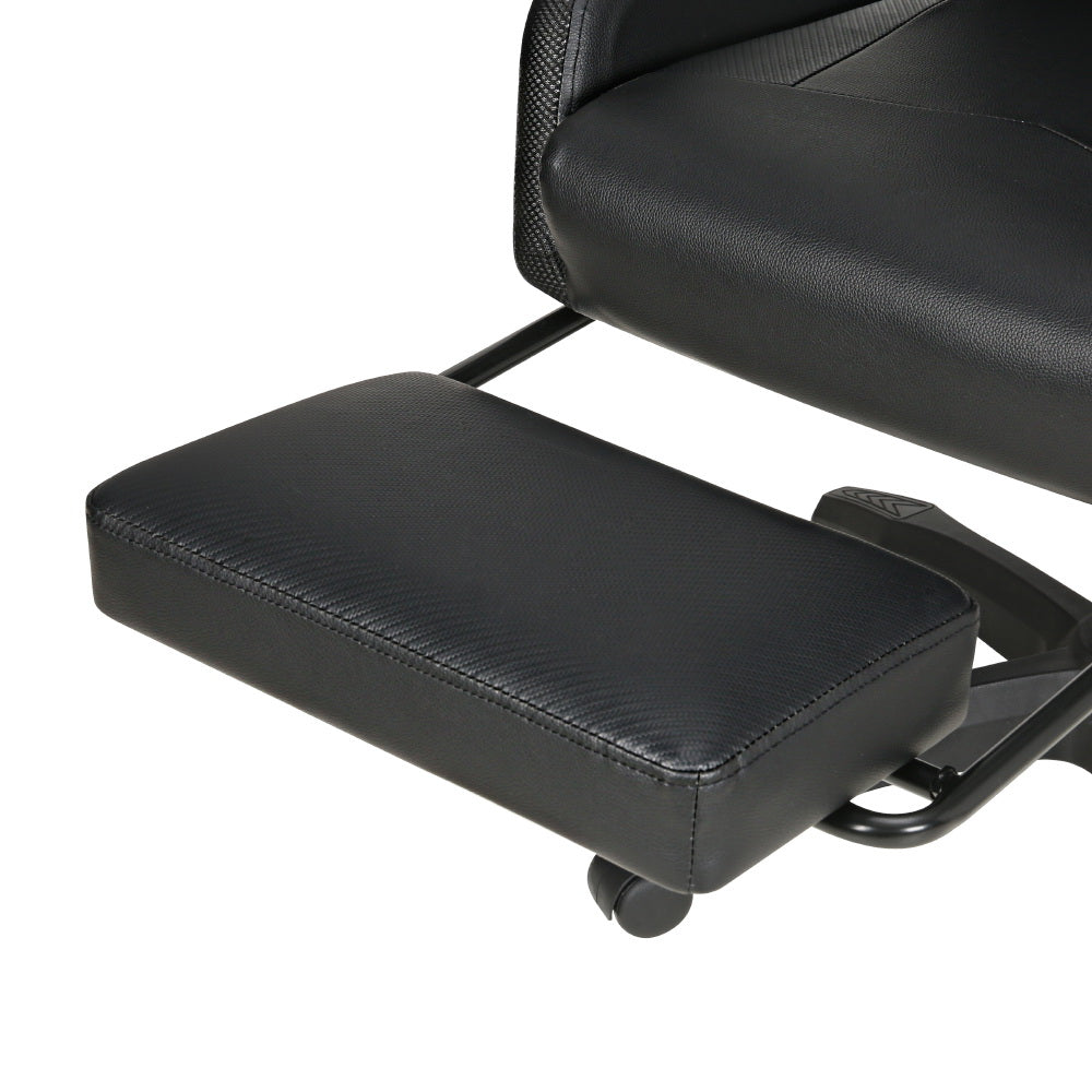 Artiss 6-Point Massage Gaming Chair | 7 LED Colours | Black