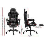 Artiss Executive Gaming Chair | Footrest + Recline | Grey