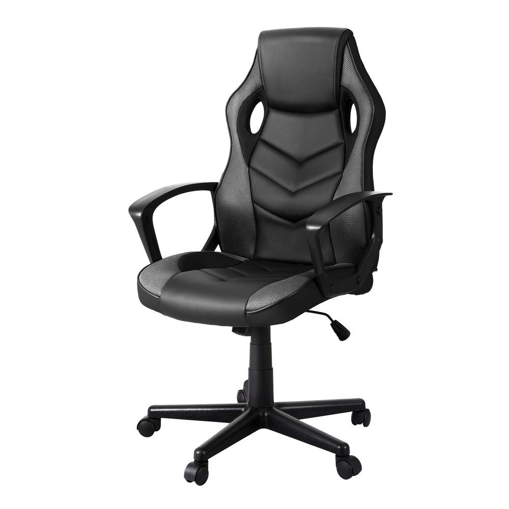 Artiss High-Back Gaming Chair | Grey | Tilt + Height Adjust