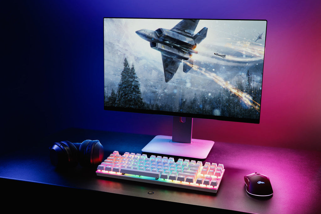 G-TEK Cyborg 87 Mechanical Keyboard | Cherry MX Red | Tri-Mode