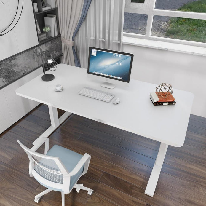 Electric Standing Desk 120cm | Dual Motor | Height Adjustable | White | 5-Year Warranty