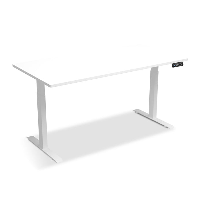 Electric Standing Desk 160cm | Dual Motor | Height Adjustable | White | 5-Year Warranty