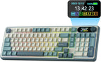 RK S98 Wireless Mechanical Keyboard | 98 Keys | Knob + Screen