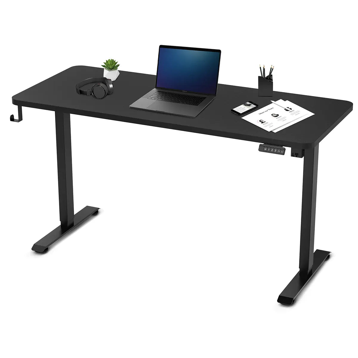 ErgoDesk Electric Standing Desk | Single Motor | 3 Height Presets | 120cm & 140cm