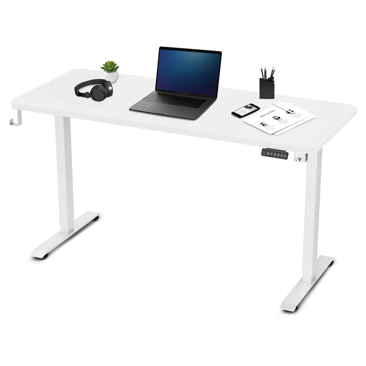 ErgoDesk Electric Standing Desk | Single Motor | 3 Height Presets | 120cm & 140cm