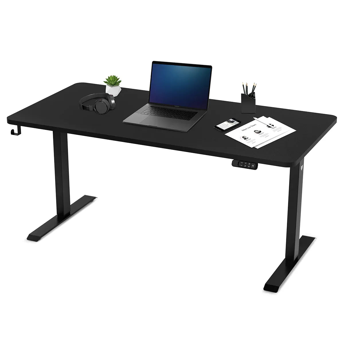 ErgoDesk Electric Standing Desk | Dual Motor | Magnetic Cable Tray | 160cm & 180cm