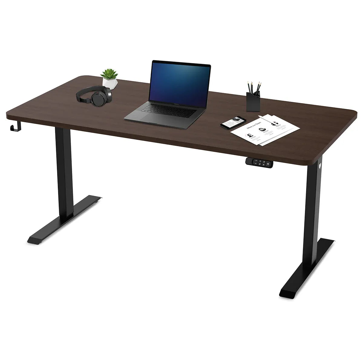 ErgoDesk Electric Standing Desk | Dual Motor | Magnetic Cable Tray | 160cm & 180cm