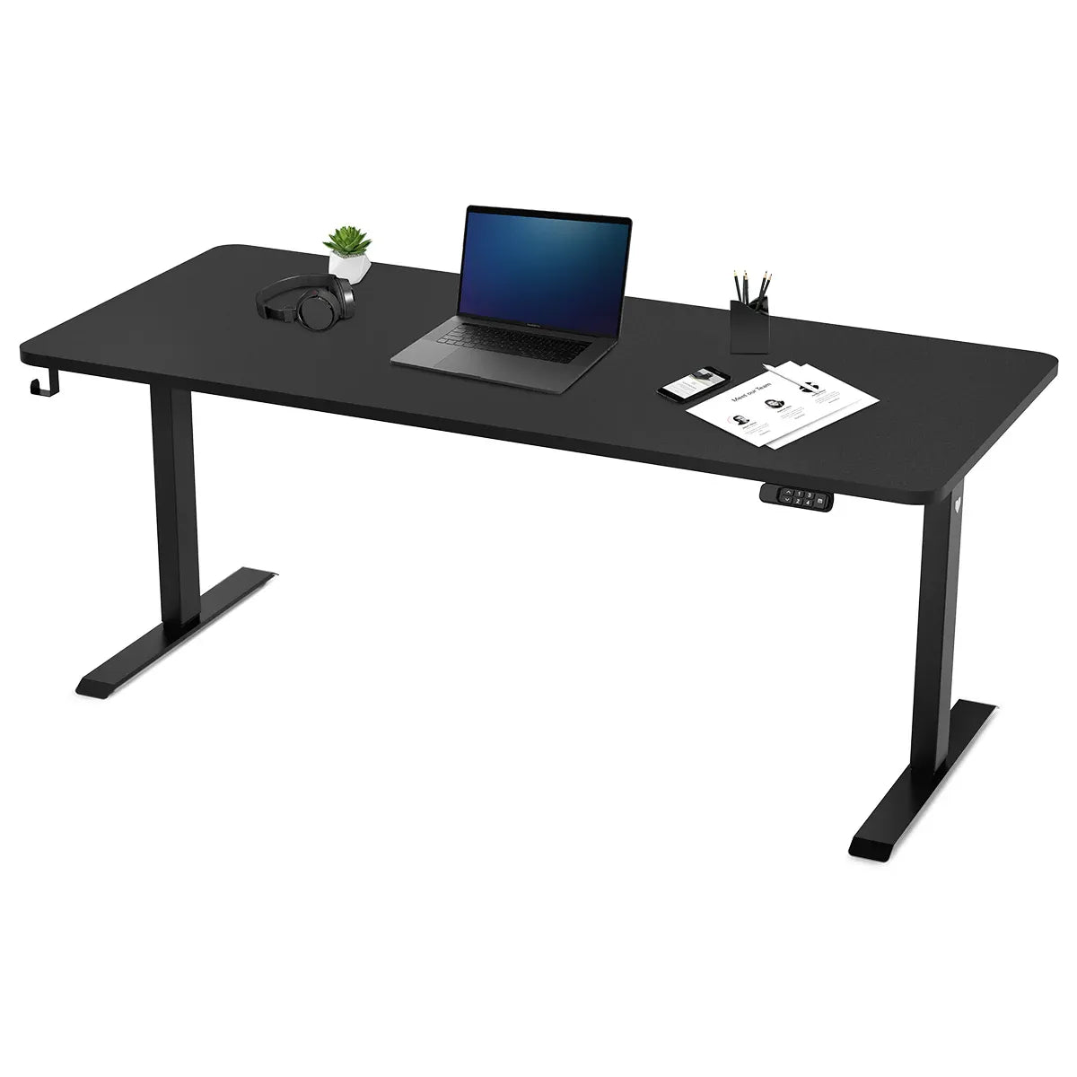 ErgoDesk Electric Standing Desk | Dual Motor | Magnetic Cable Tray | 160cm & 180cm