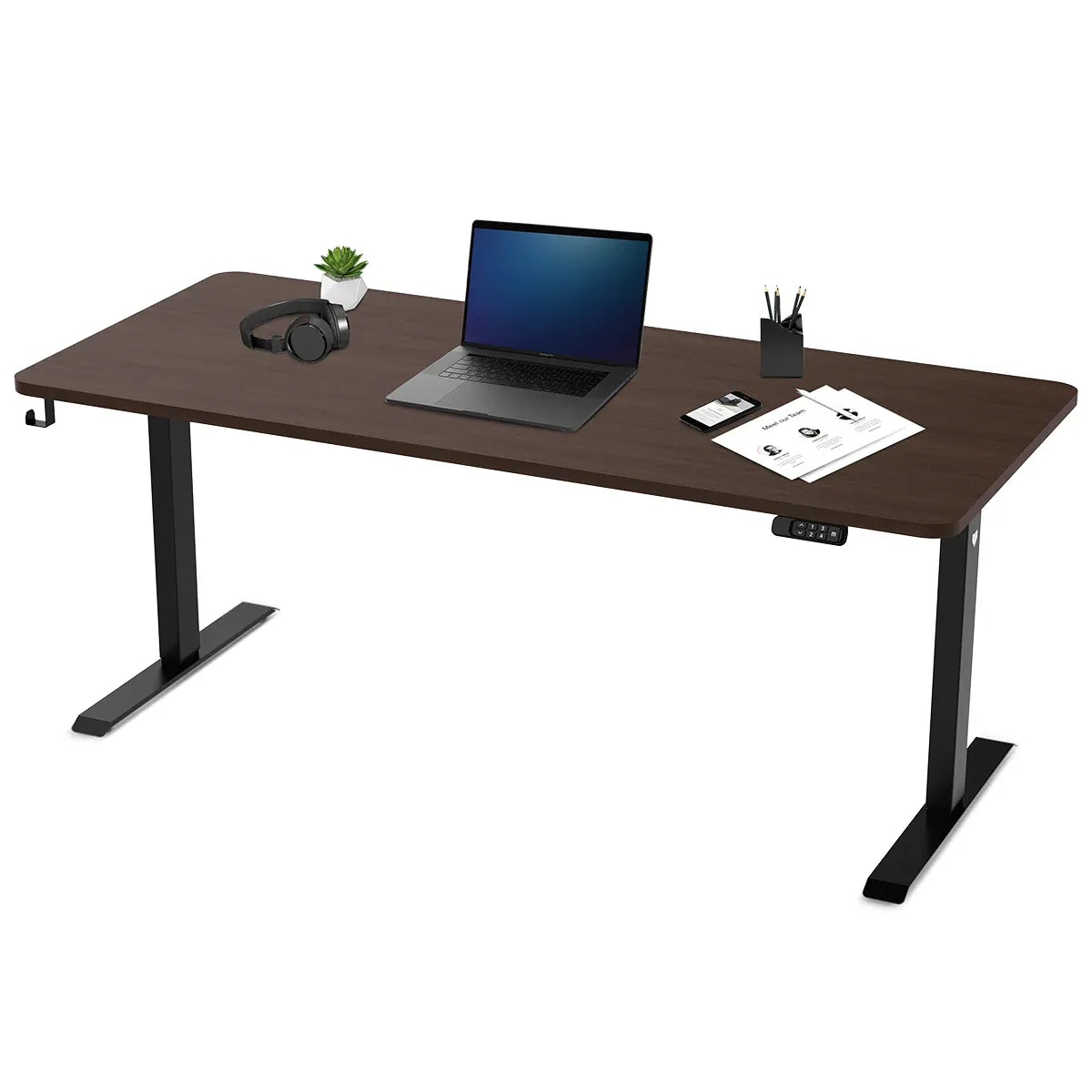ErgoDesk Electric Standing Desk | Dual Motor | Magnetic Cable Tray | 160cm & 180cm