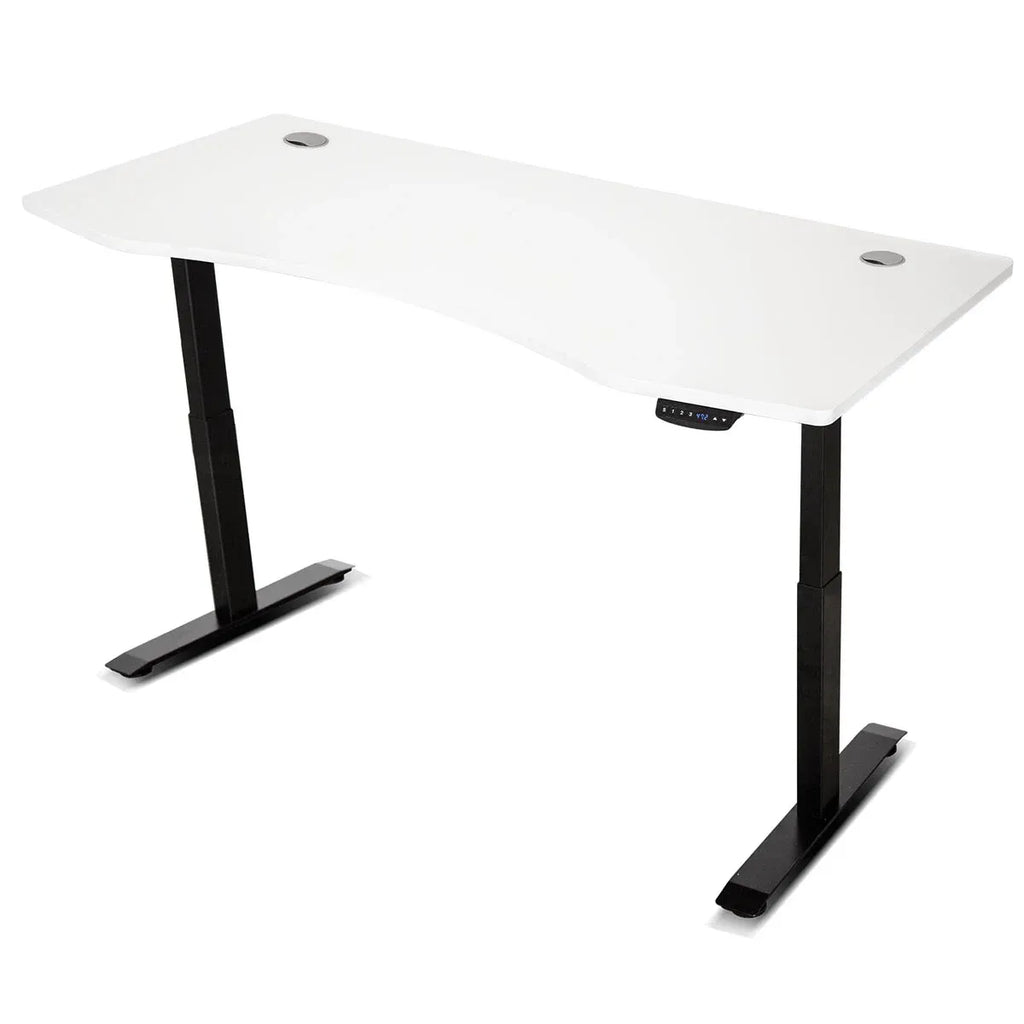ErgoDesk Electric Standing Desk 150cm | Cable Management Tray Included | White