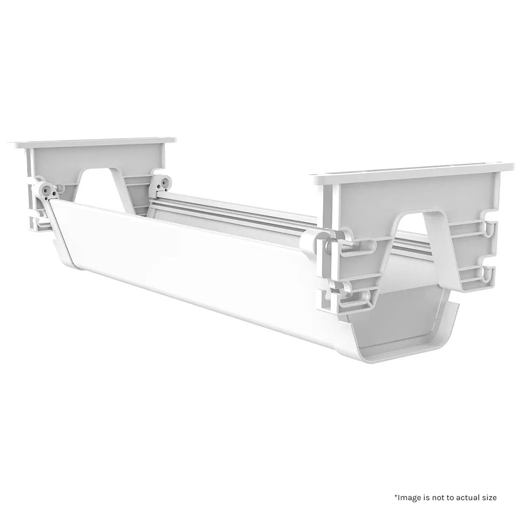 ErgoDesk Electric Standing Desk 150cm | Cable Management Tray Included | White
