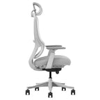DM8 High-Back Ergonomic Office Chair | White/Grey | 150KG Rated | 10-Year Warranty