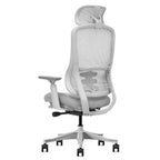 DM8 High-Back Ergonomic Office Chair | White/Grey | 150KG Rated | 10-Year Warranty