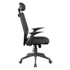 Mesh Office Chair with Headrest | Adjustable Height | Black