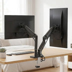 Dual Monitor Arm | Spring Assisted | Full Motion | Fits 17–32" Screens | Cable Management
