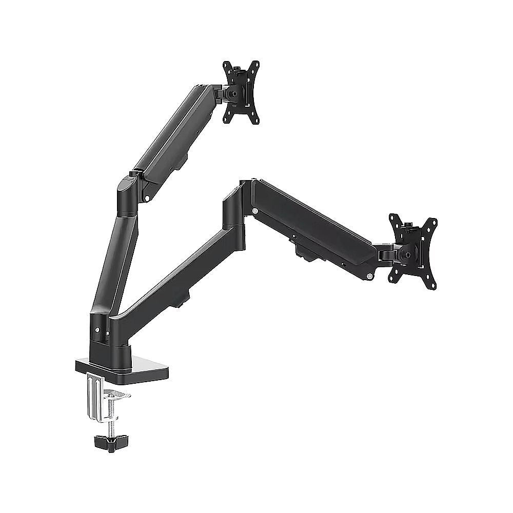 Dual Monitor Arm | Spring Assisted | Full Motion | Fits 17–32" Screens | Cable Management