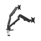 Dual Monitor Arm | Spring Assisted | Full Motion | Fits 17–32" Screens | Cable Management