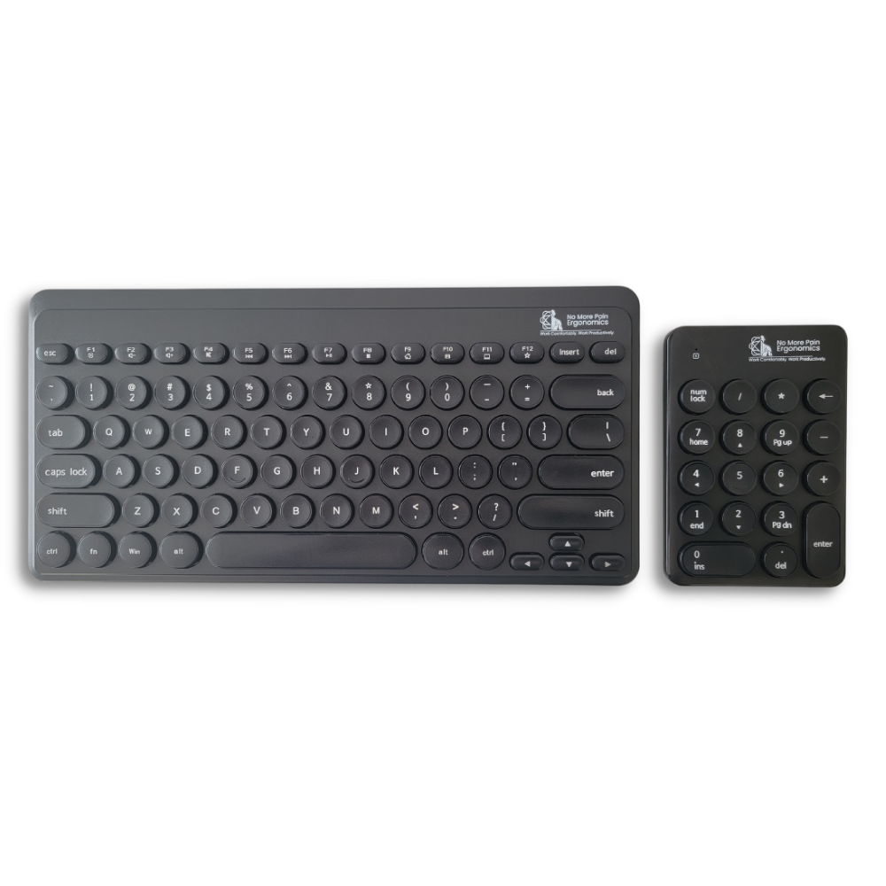 Ergo Keyboard Combo | Compact Ergonomic Keyboard + Wireless Numpad