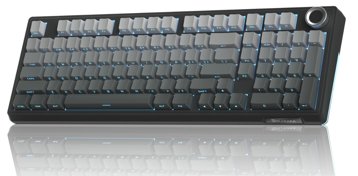 SOLAKAKA Ki99 Pro Mechanical Keyboard | 99 Keys | Knob + Gasket